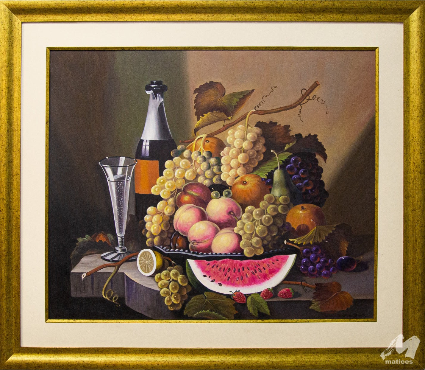 Bodegón con frutas