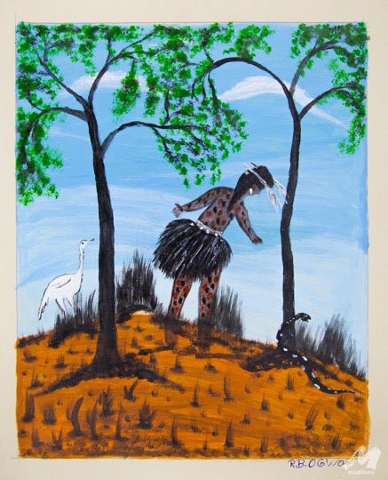 INDIGENA Y SERPIENTE